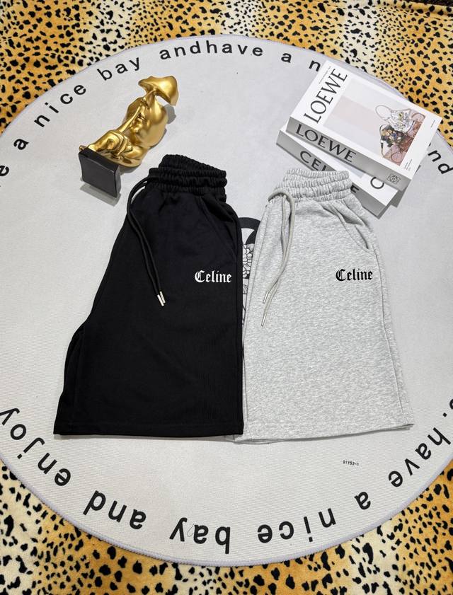 Celine New Short Pants Classic Print Short Pants Luxury Lifestyle Essential For
