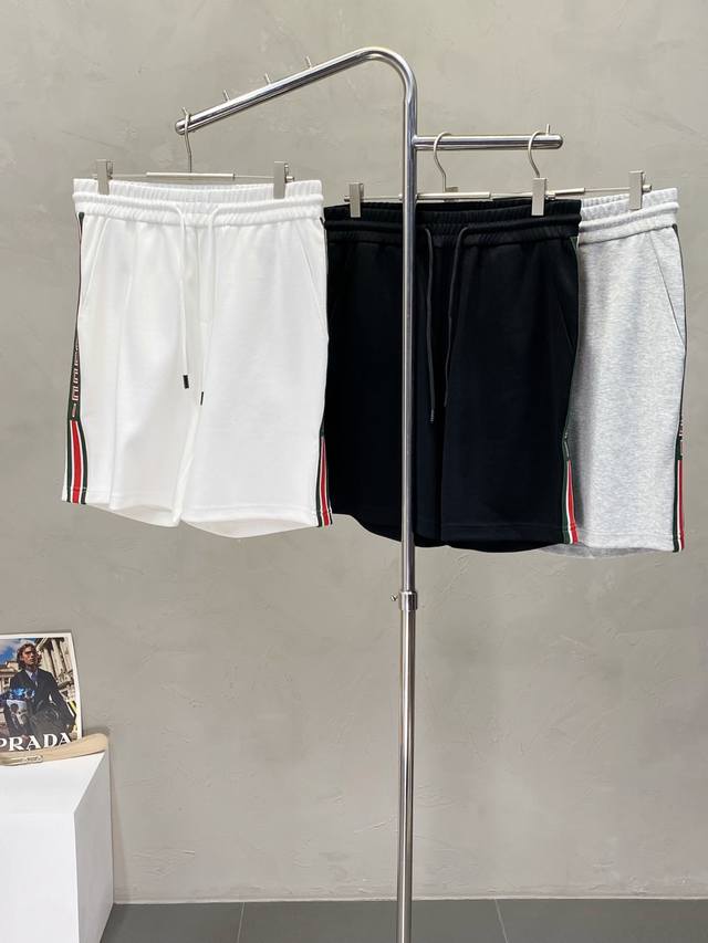 Gucci Exclusive New Short Pants High-End Version! Custom-Made Fabric For The Bou