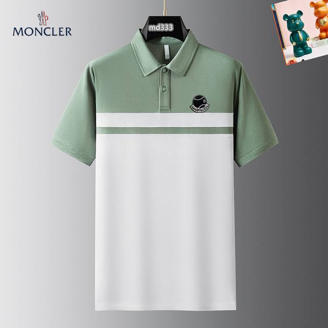Moncler European Import 2025Ss New Men's Short-Sleeve Shirt, High-End Version! C
