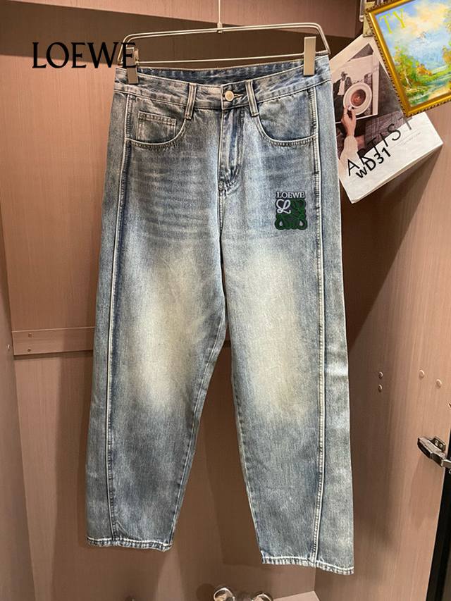 Loewe 2025Ss New Jeans, Custom-Made Full Set Of Hardware, New Brand Design Craft