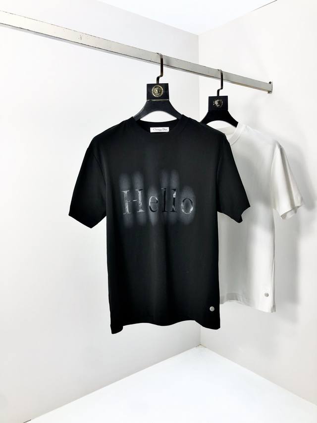 Dior. 2025 Spring/Summer New Arrival Fashion Round Neck Short-Sleeve High-End Cu