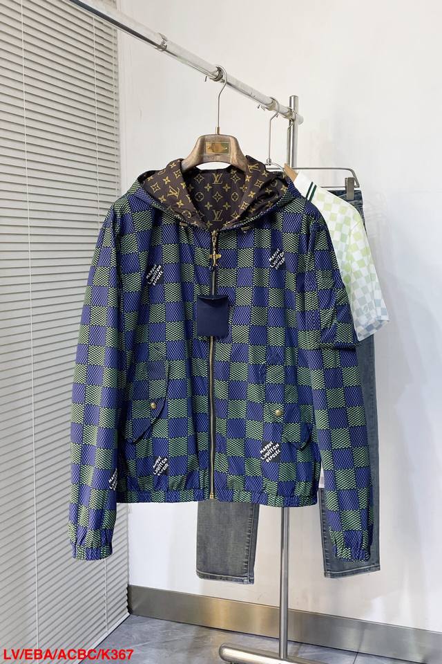 K367 Lv Louis Vuitton 25Ss New Double-Sided Windproof Jacket From The 2025 Sprin
