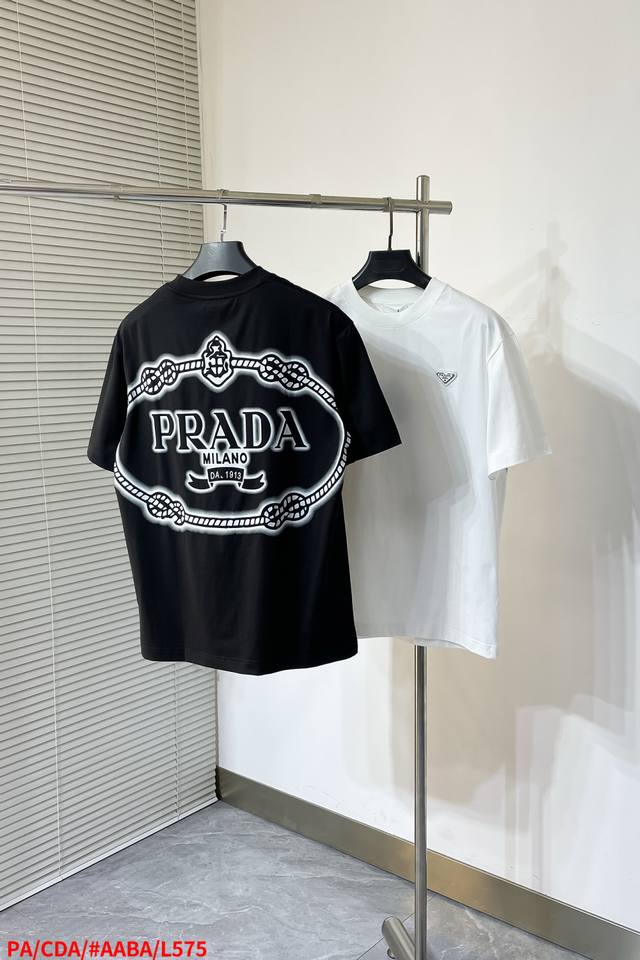 L575 Paprada 2025 Spring/Summer New Arrival Short-Sleeve Round-Neck T-Shirt. Hig