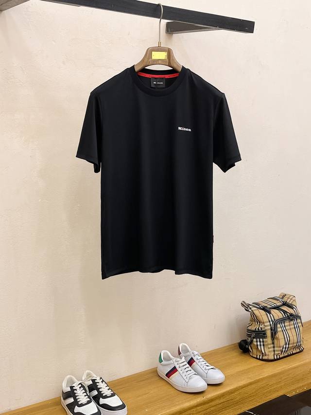 Kiton 2025 New Arrival Authentic Men's Casual Short-Sleeve T-Shirt! High-End Cus