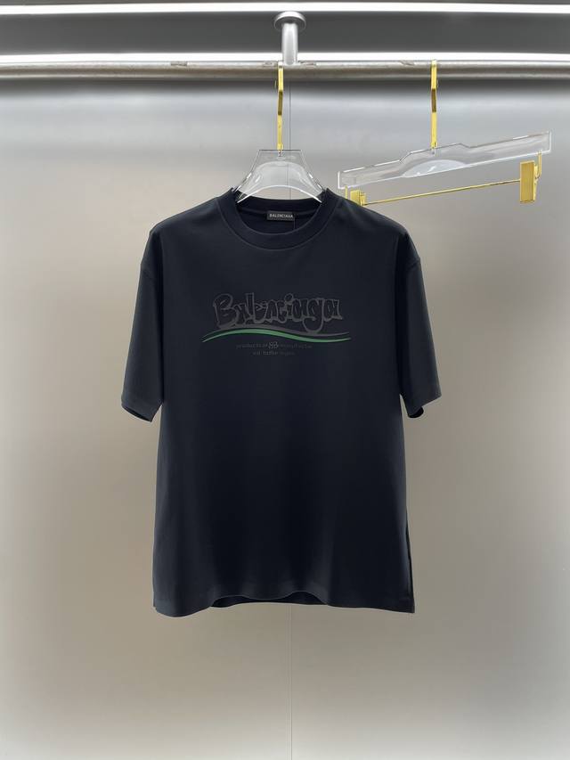 Balenciaga High-End Fabric 250G Pure Cotton 2025 Spring/Summer New Arrival Short