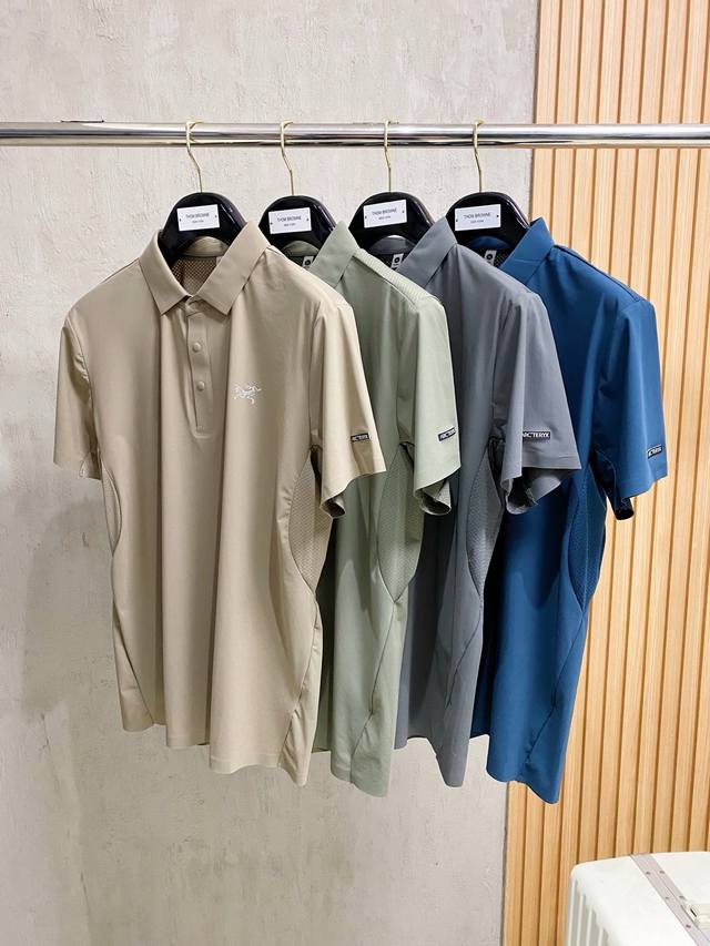 Arc'teryx 2025 Ss Summer New Arrival Letter Logo Men's Collared Polo Shirt! Clas