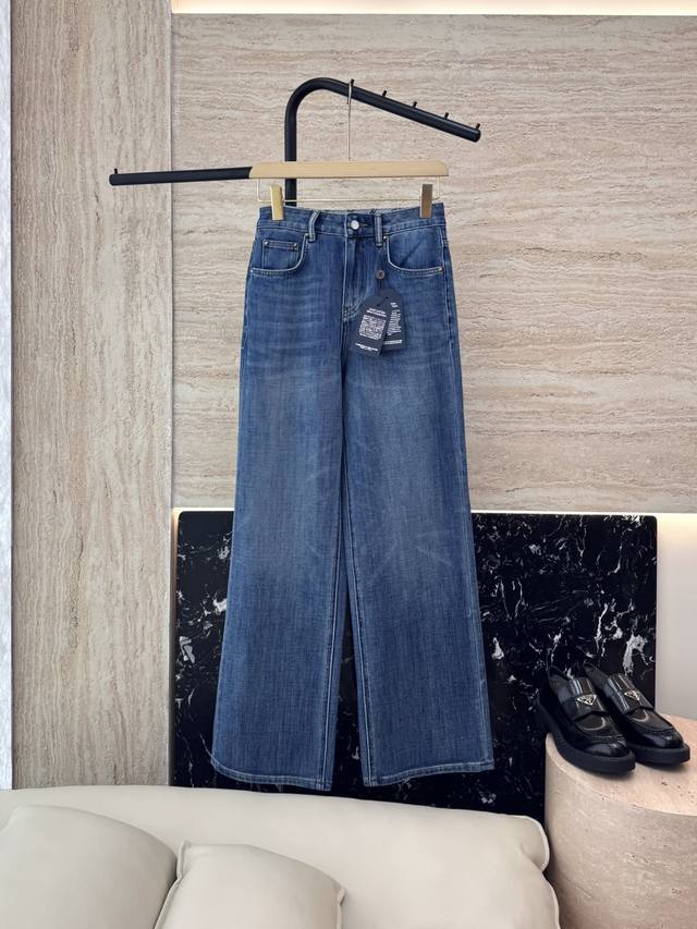 Cx075#New Arrival Denim Pants L V-Letter Print Denim Cotton Slim-Fit Jeans 26-30