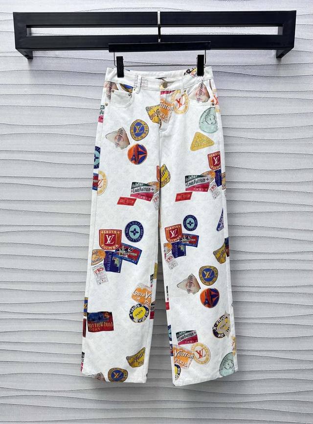 Louis Vuitto*2025 New Arrival Active Full-Print Denim Pants Custom Yb Imported T
