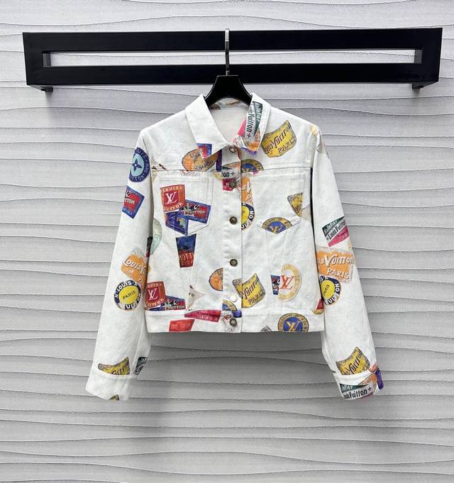 Louis Vuitto*2025 New Arrival Active Full-Print Denim Jacket Custom-Made Yb Impo