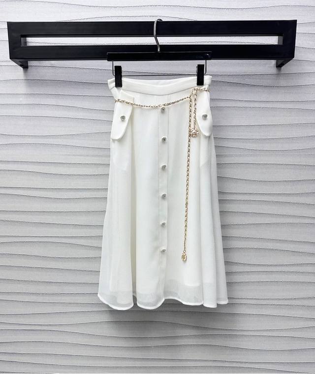 Chane*2025 New Arrival Waist Chain Fishnet Skirt Custom-Made Yb Imported Materia