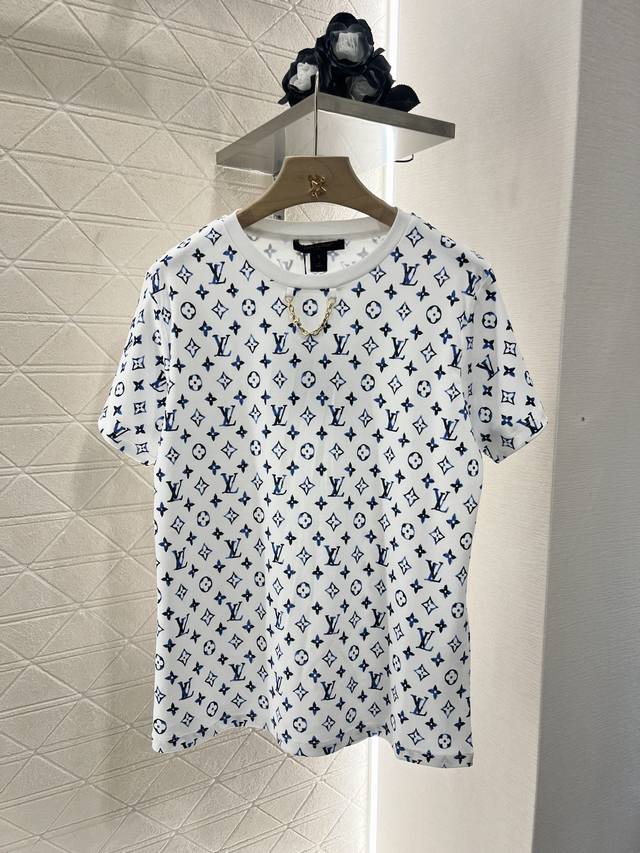 Louis Vuitto*2025 New Arrival Round Neck Printed Chain Custom Yb 100% Cotton Mat