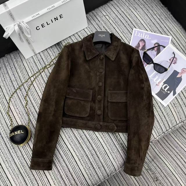 Strongly Recommended 2025 Early Spring Collection Cel*New Velvet Lambskin Collar