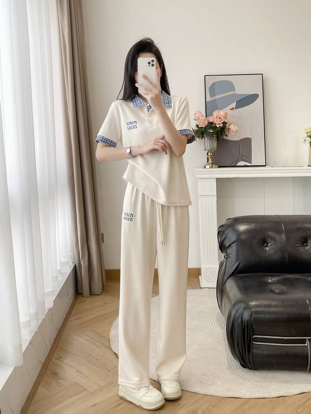 Set 2670 New Miu Miu Two-Piece Set, Made From Soft And Comfortable Acetate Cotto