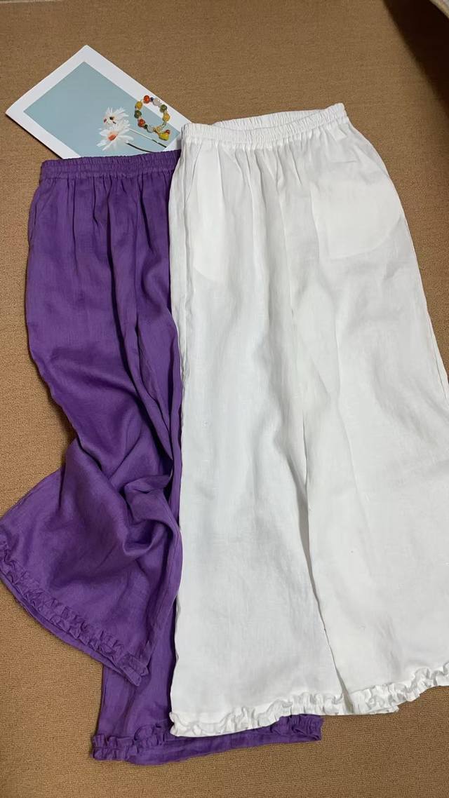 100% Pure Linen, High-Quality Fabric, Flattering Silhouette, Elongates The Legs.