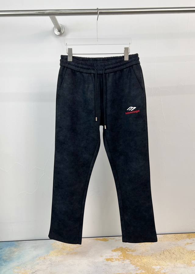 Paris Balenciaga Fall/Winter New Men's Straight-Leg Pants, Fashionable Casual Pa