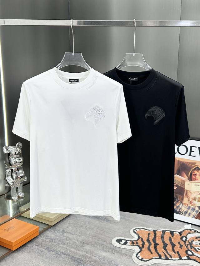 Stephen 25S Spring/Summer New Silk-Finished Cotton T-Shirt. Classic Design Made