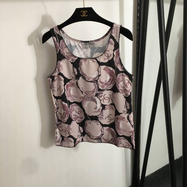 Style No. 20252212 Chane*New Arrival Chanel Logo Print Tank Top, Pink, S/M, M Si