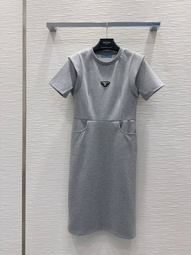 Prada * 2025 Ss New Arrival Space Cotton Skirt Comfortable And Versatile, Perfec