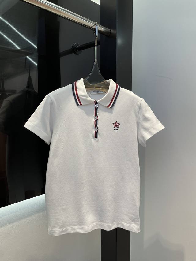 Dior*2025 New Tennis Series Collared Custom Yb Cotton Material Breathable And Co