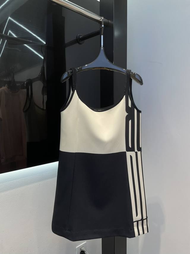Dc Black And White Striped Dress, Original Design, White Sml, In Stock And Ready