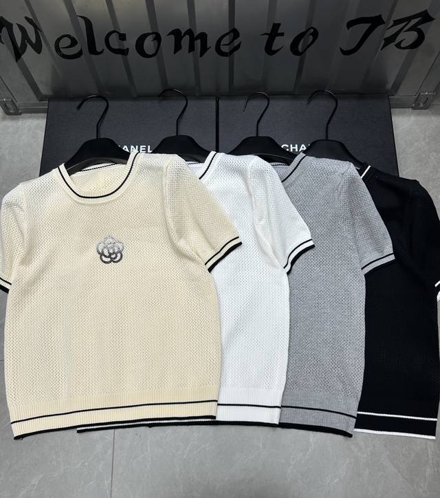 New Arrival Style No.: 27553# #Fragrant Camellia Short-Sleeve Top Actual Photos