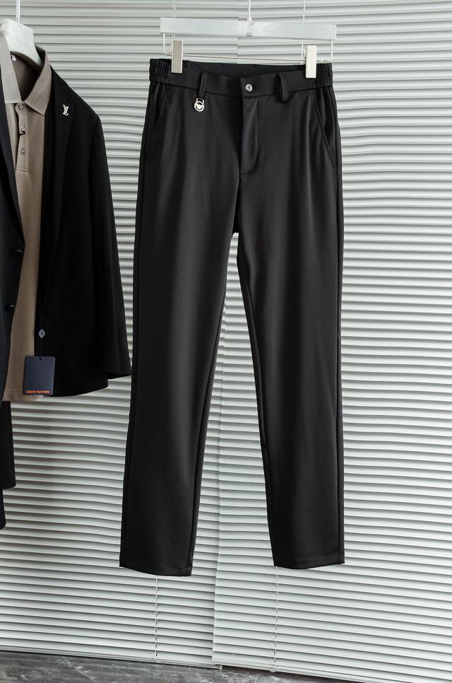 Armani 25S Spring/Summer Luxury Casual Custom-Made Trousers, Featuring A Clean A