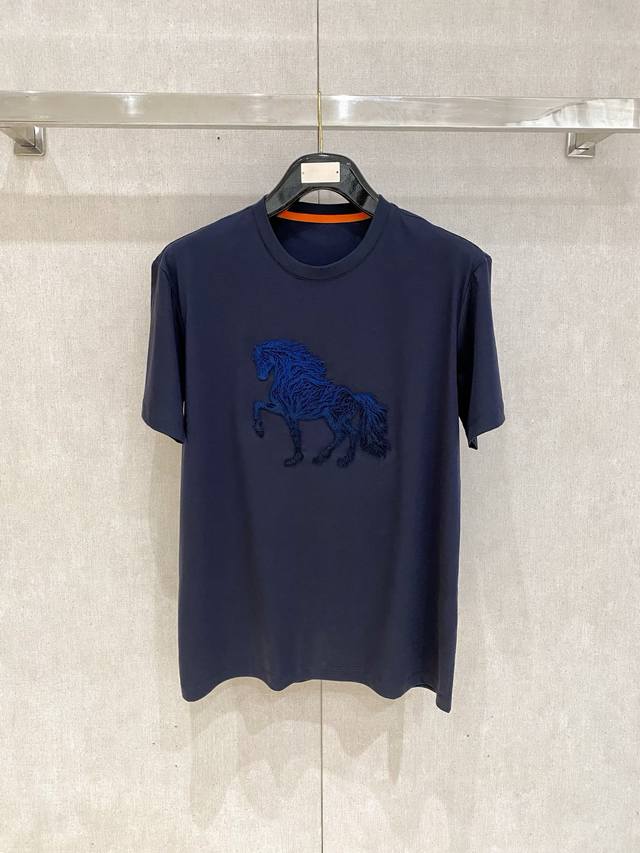 Herm S, 2025 Latest Short-Sleeve T-Shirt, Stylish And Fashionable, With A Premiu