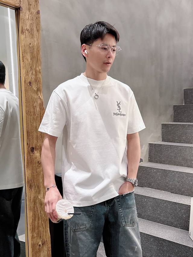 Ysl 2025 Spring/Summer New Arrivals, Unisex Short-Sleeve T-Shirt!Custom-Made 100