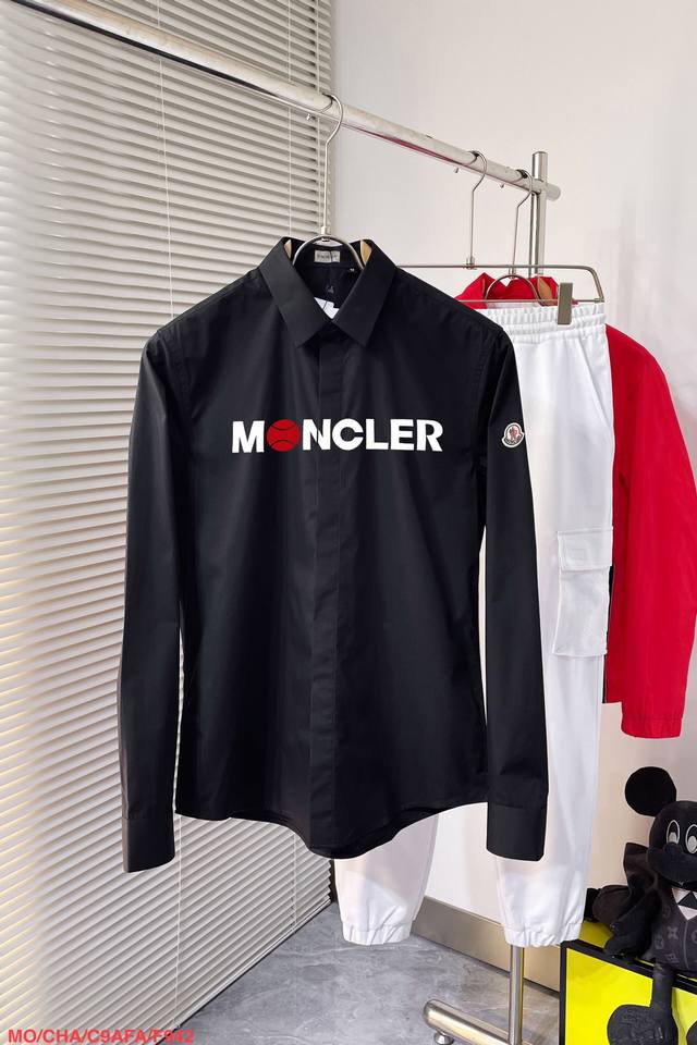 F942 Momongkou Available In Stores, Fashionable Casual Collared Long-Sleeve Shir