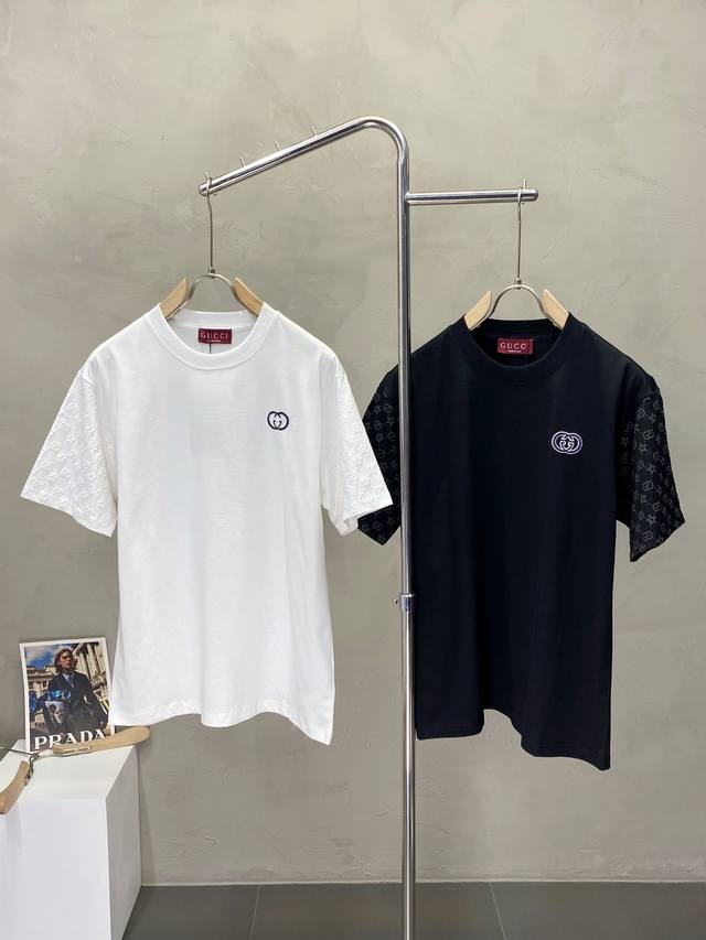 Gucci Exclusive Spring/Summer New Arrival Men's Casual Short-Sleeve T-Shirt. Hig