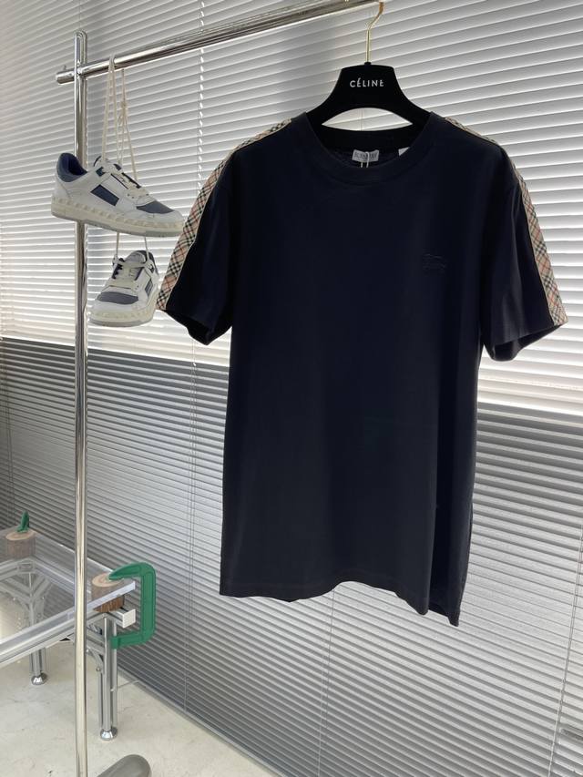 Bbr 25 New Checkered Woven Strap T-Shirt, Made From Lightweight Plain-Woven Cott