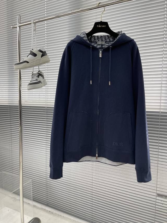 Dio Spring/Summer New Arrival Zipper Hoodie Set The Entire Set Has A Structured,