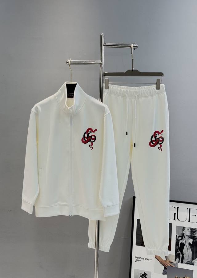 Top Pants Gucci 2025S New Casual Tencel Set! Can Be Purchased Separately. Availa