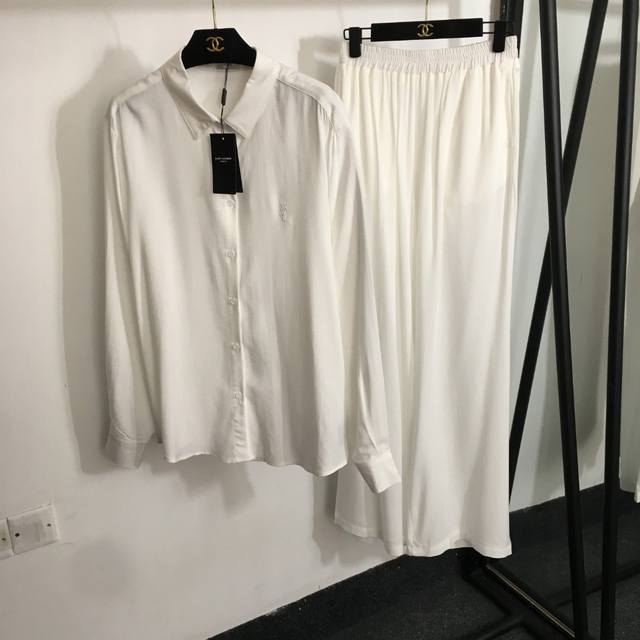 Style No. 20252307 Ysl New Casual Set,Solid Color, Minimalist Design With Embroi
