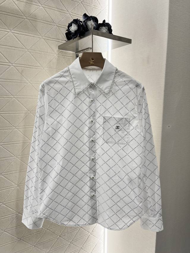 Chane*2025 New Arrival Embroidered Diamond-Patterned Shirt And Shorts Set Custom