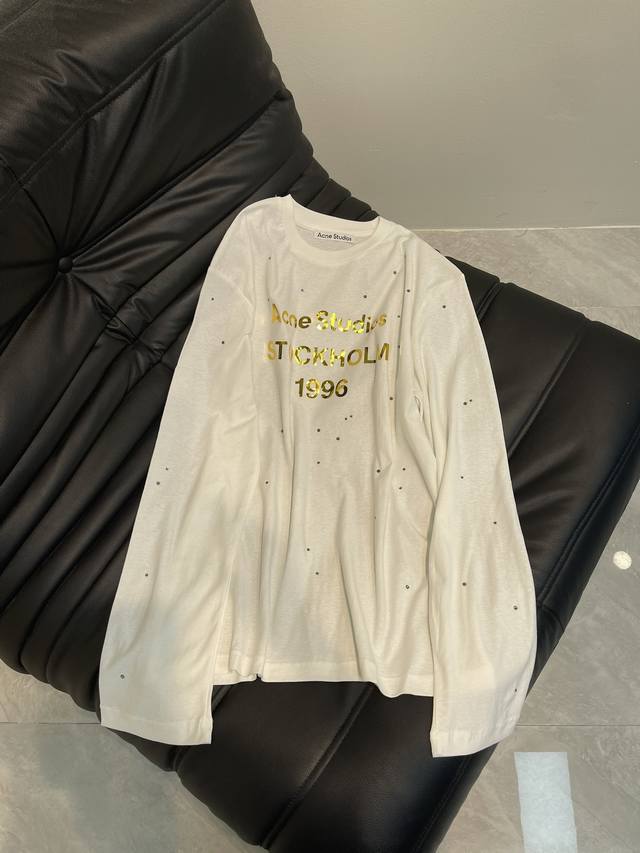 Acne 25Ss Early Spring New Arrival! Studded Black With Sparkling Accents, Vintag