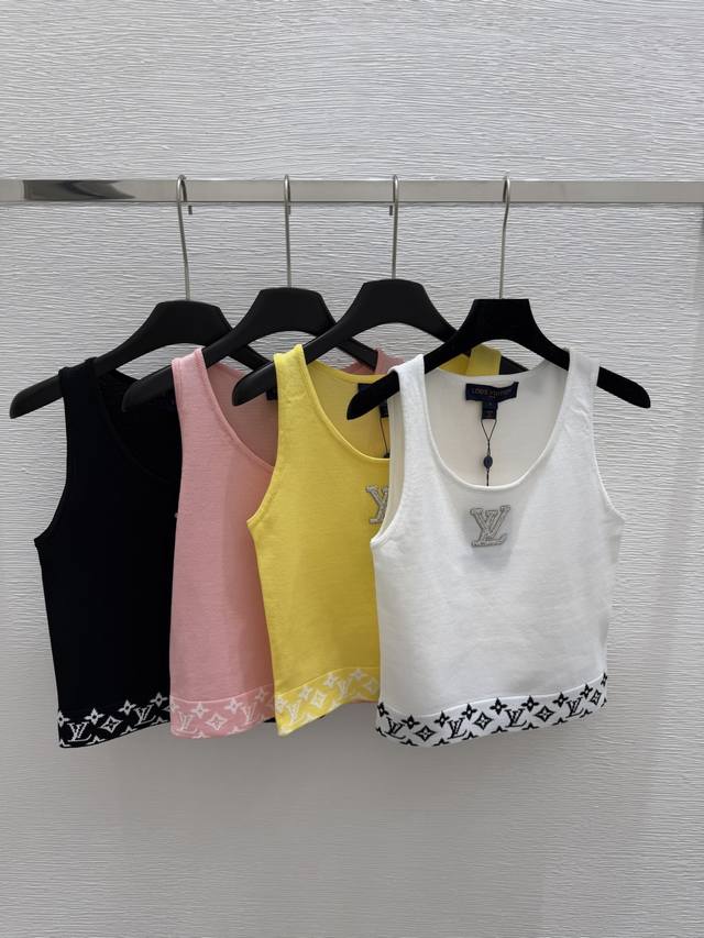 L Home Early Spring New Arrival Round Neck Knit Vest Colors: White, Yellow, Pink