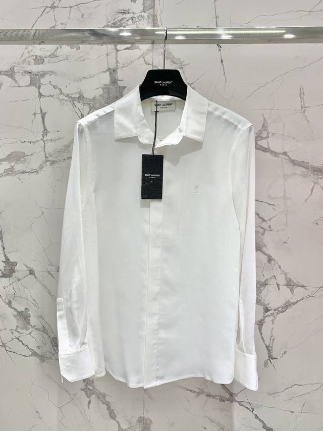 Shirt * Holy Family Best-Selling Cotton-Linen Simple Shirt Letter Embroidered Lo