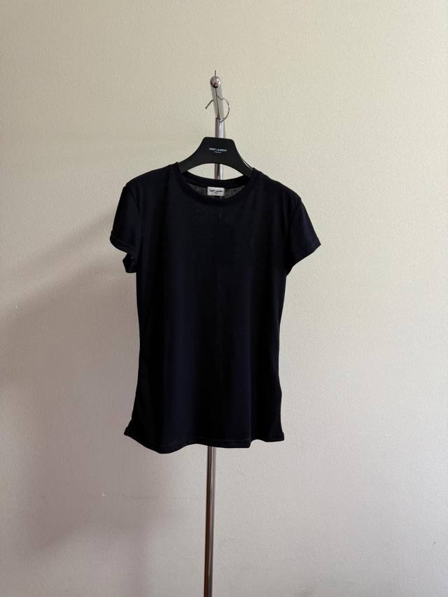 Ysl Classic Hemp-Cotton Letter T-Shirt Minimalist Design, Simple And Elegant Hem