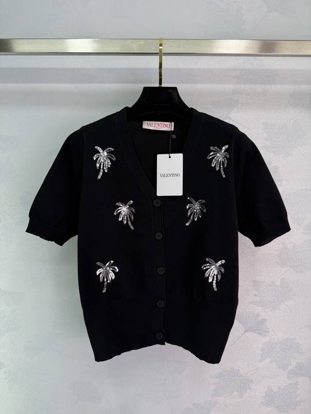 Va*2025 Summer New Arrival Bead-Embellished Top, Adding A Touch Of Vibrancy To Y