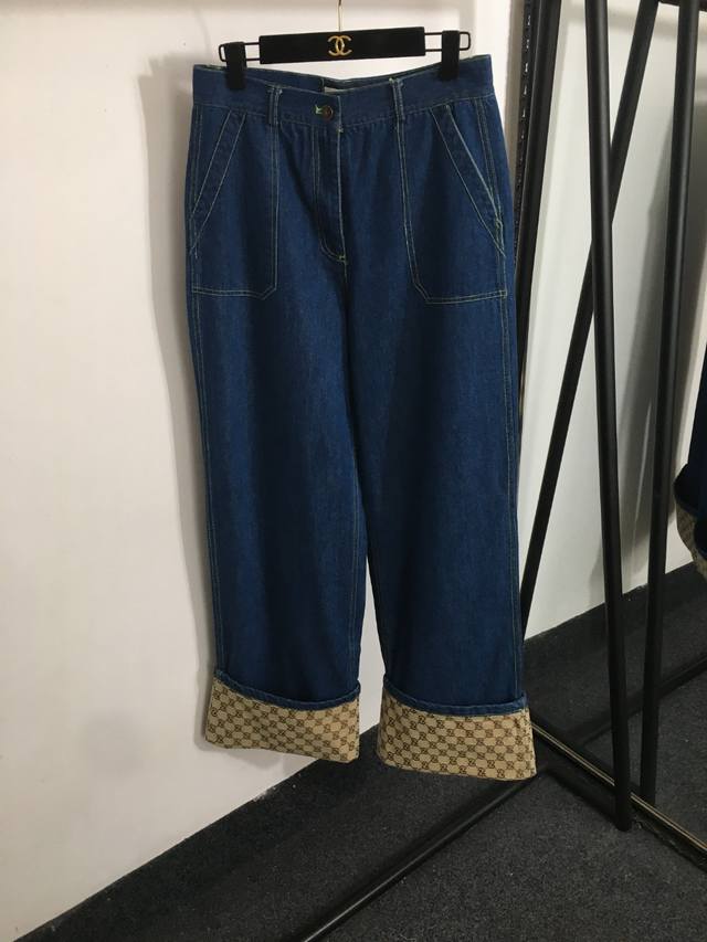 Style No. 20252424 Gucci*New Arrival Vintage Gg Jacquard Fashion Rolled Hem Stra