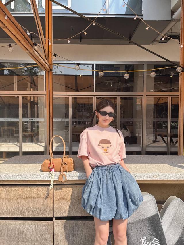 D'z*It 25Ss Spring/Summer New Arrival Bubble Mart Collaboration Printed Round Ne