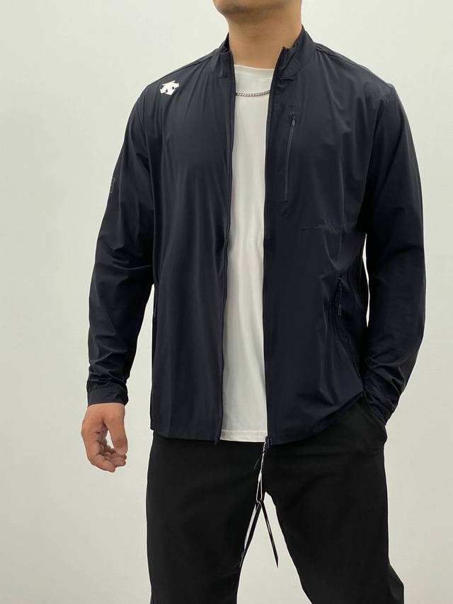 Available Model Photos High-Quality Descente Outdoor Stand-Up Collar Quick-Dry B