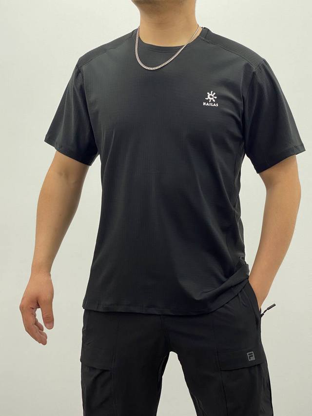 Model Photo High-Quality Kailas Kaileishi Round-Neck Short-Sleeve Functional T-S