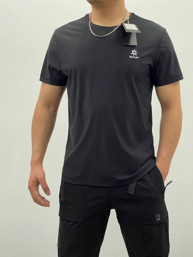 Available With Model Photos, High-Quality Kailas Round-Neck Short-Sleeve Functio