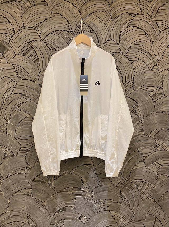 Adidas Korea High-Quality Double Zipper Uv-Protective Short-Sleeve Jacket Overse