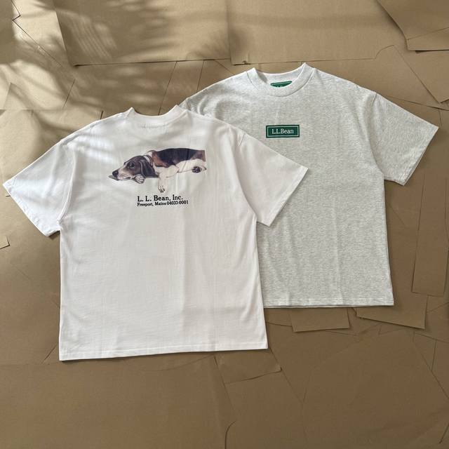 L.L.Bean Beams Basset Hound Print Short-Sleeve Shirt 523 Ll Bean Is A Renowned A