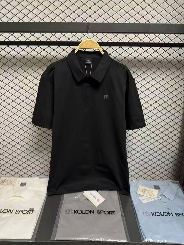 Kolon Sport Kolon Official Store New Arrival Men's Collared Short-Sleeve Quick-D