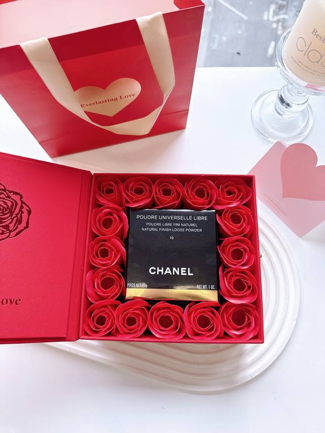 Chanel Powder Flower Gift Set With Handbag And Packaging Box. This Valentine's D