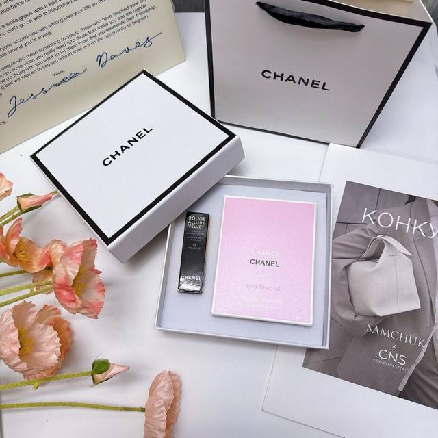 Chanel Pink Chance 58# Two-Piece Gift Set Valentine's Day Gift Set Includes: Cha
